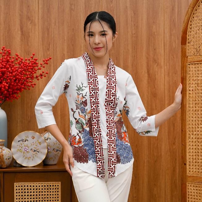 336 BBC/ Atasan Batik / Batik wanita Standart - super Jumbo (S-XXL)/ Blouse Batik/ Batik Kutu Baru/ 