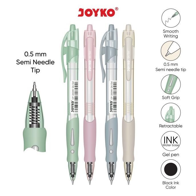 

Gel Pen Pulpen Pena Joyko GP-265AN Q4 Gel 0.5 mm