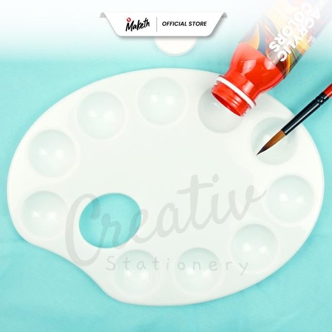 

Palet Lukis Putih Doff Painting Palette Plastic White PL-PLS-2 Maketh