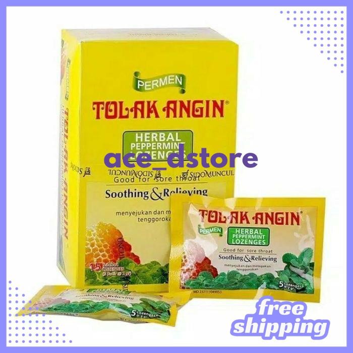 

BEST BRAND PERMEN TOLAK ANGIN SIDO MUNCUL 1 BOX ISI 15 SACHET BY ACE D'STORE !!