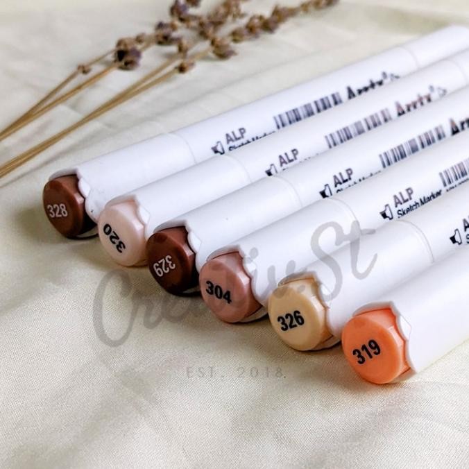 

Arrtx Dual Tip Marker Skin Tone Set 6