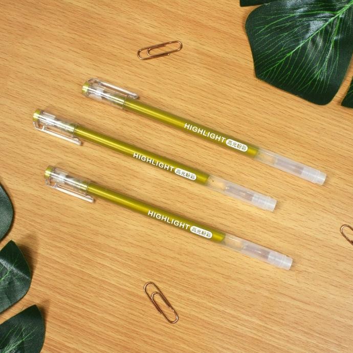 

Shiny Gold Highlight Gel Ink Pen [CREATIV]