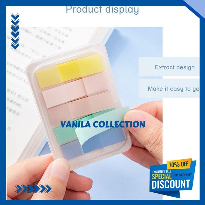 

STICKY NOTE PENANDA BUKU 100 LEMBAR WARNA-WARNI KOTAK STICKY NOTES LUCU SIMPLE STIKER NOTE SET MEMO NOTES INDEX MARK STICKY NOTE DECORATIVE STICKERS GS UNGGULAN