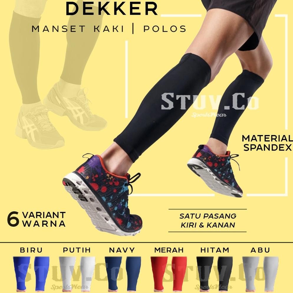 (SEPASANG) MANSET DEKER DEKKER KAKI MANSET OLAHRAGA PRIA WANITA PELINDUNG BETIS
