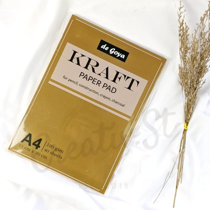 

De Goya Kraft Pad A4 120gr 10 Sheets Pad Kertas Coklat