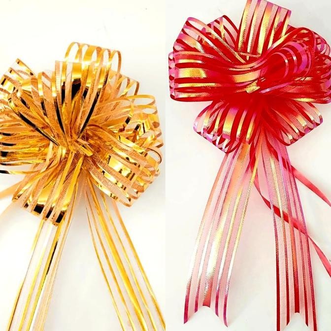 

JHK Pita Tarik Dekorasi Hiasan Parcel Pita Kado Natal Kembang Murah Grosir