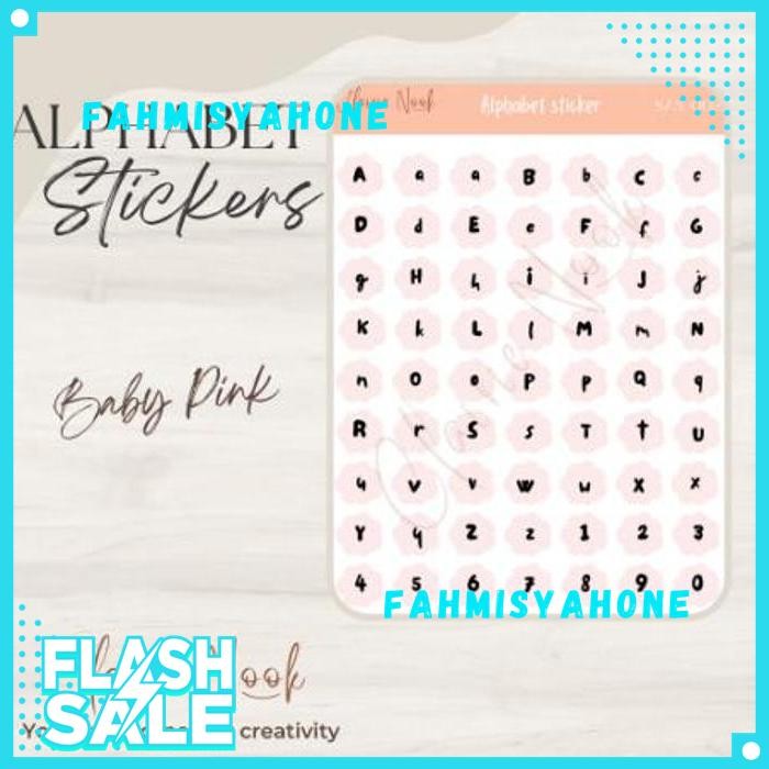 

ALPHABET STICKER LABEL WARNA / STIKER ALFABET / STIKER WARNA ALPHABET PRAKTIS
