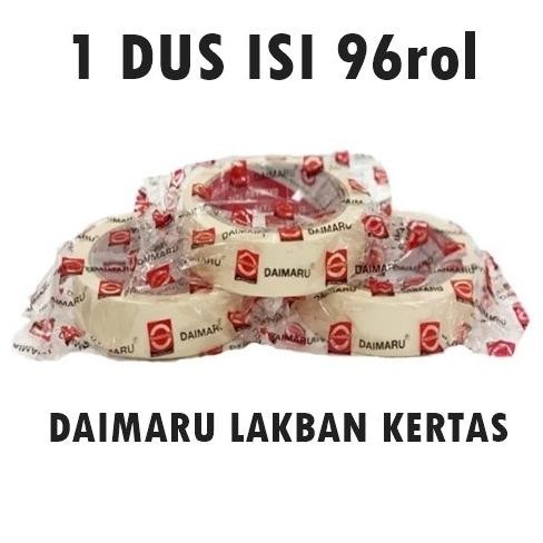 

TERBARU - DAIMARU Lakban Kertas 1 DUS isi 96 rol