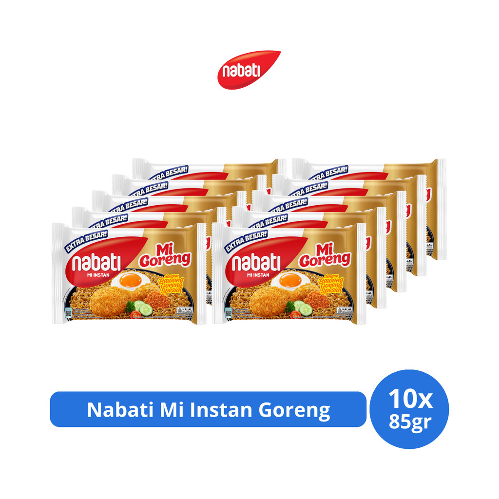 

Nabati Mi Instan Goreng 85gr x 10 pcs