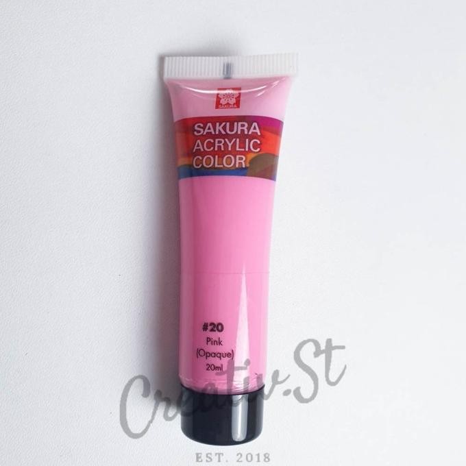 

Cat Acrylic Sakura 20 ml Paint Colour Part 1 Red Yellow Blue Purpl