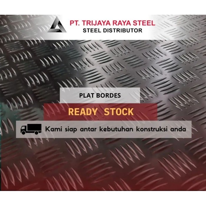 Besi Plat Bordes 1.5mm - 4.8mm X 1.20 X 2.40 Meter