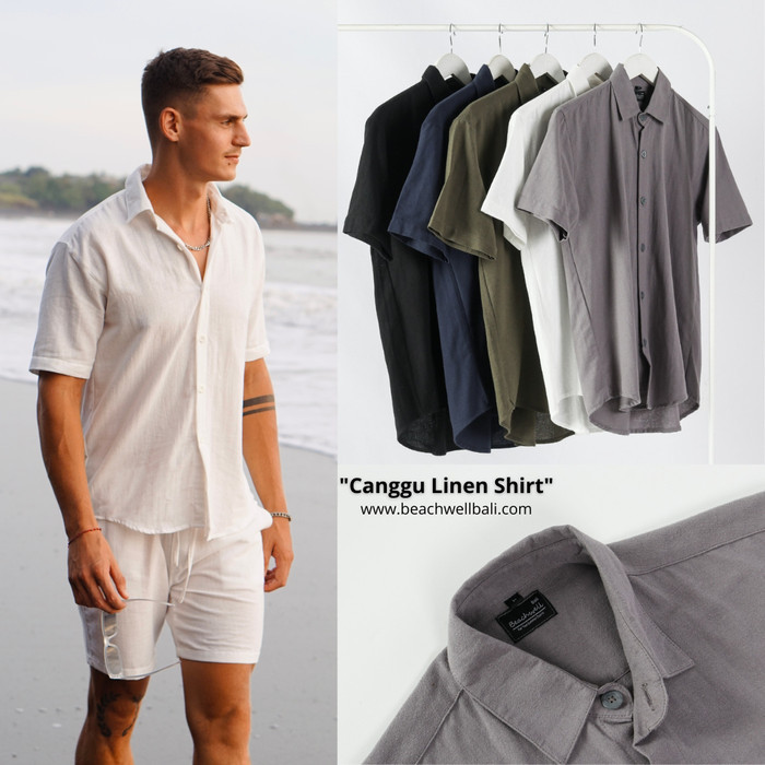 Kemeja Pria Linen Canggu Series All Varian Beachwell Bali