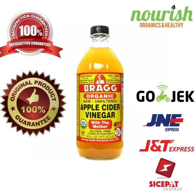 

SALE Organic Apple Cider Vinegar with The 'Mother', Raw-Unfiltered (473 ml)