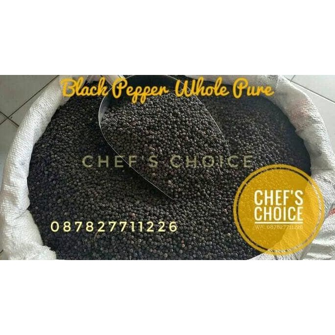 

Black Pepper Whole Pure 100%/ Lada hitam Utuh 1 kg H85S