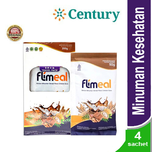 

FLIMEAL SERBUK MINUMAN SEREAL RASA COKELAT SUSU 4 SACHET @ 50GR / MINUMAN KESEHATAN / SEREAL