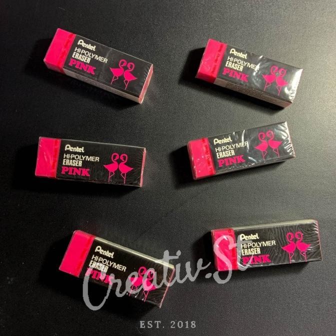 

Penghapus Pensil Jumbo Pentel ZEH-10Sp Pink