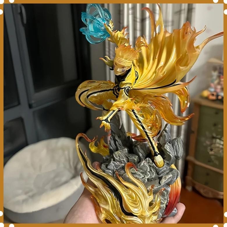 naruto figure kurama ninetales naruto pvc anime action figures collection gk kurama chakura statue m