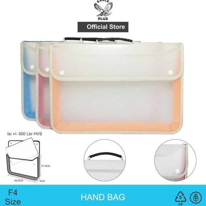 

NEW ARRIVAL EAGLE TAS DOKUMEN FILE ANTI AIR KANCING DUA F4 (FOLIO)