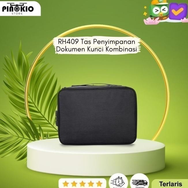 

RH409 TAS PENYIMPANAN DOKUMEN POLYESTER WATERPROOF KUNCI KOMBINASI