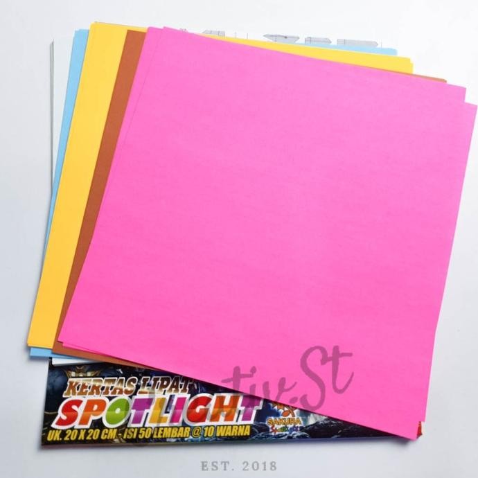 

Sakura Kertas Lipat 20X20 isi 50 lbr