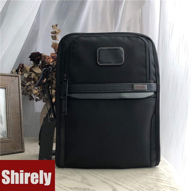 【Shirely.ph】【Stok Siap】Tas komputer Messenger Satu Bahu tahan air untuk bisnis santai pria Tumi alph