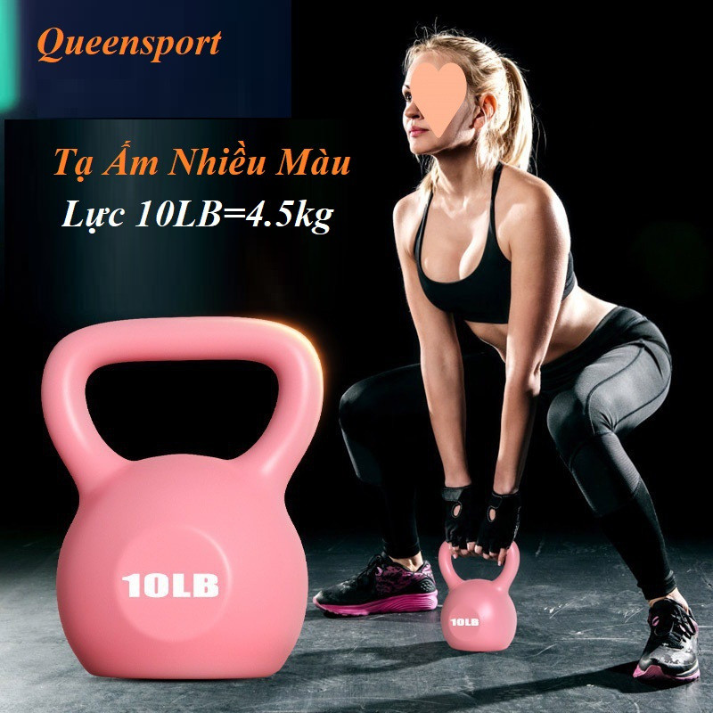 Lime Kettlebells 10 LB = 4.5KG Kettlebell, Handle Dumbbells, Bell Dumbbells Peralatan Gym untuk Lati