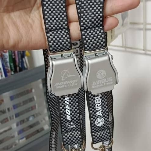 

Lanyard Airbus Rajutan Original Dengan SeatBelt