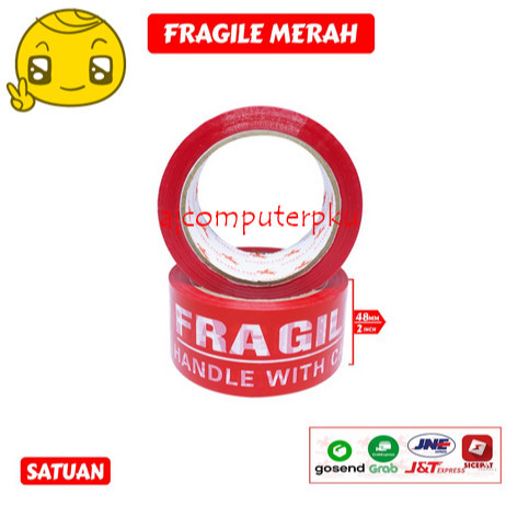 

Lakban OPP Tape / Lakban Fragile Merah Tape 80 Yard Pekanbaru