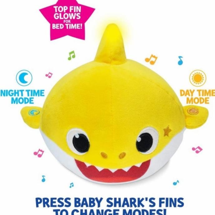 Pinkfong Baby Shark Sing And Snuggle Doll Original / Boneka Baby Shark