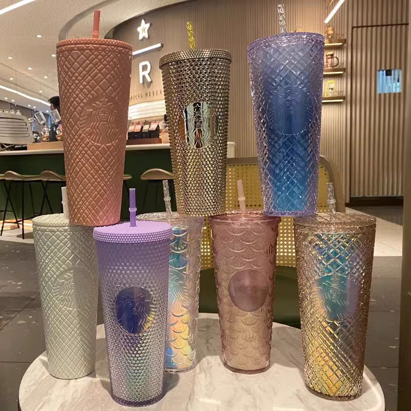 ❉ Starbucks Tumbler Gold Pink / Starbucks Tumbler / Starbuck Bling Cup Durian Cup Bertempat Piala Je