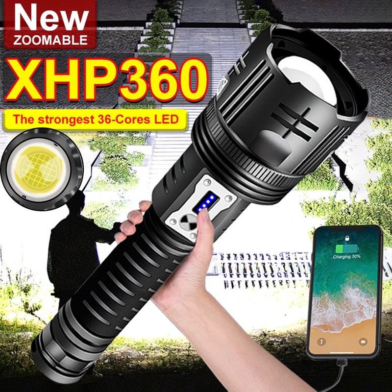 Senter Led Super XHP360 Paling Kuat |911FBDD5|