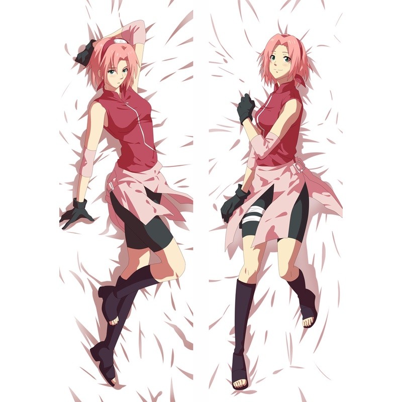 Sarung Bantal Tubuh Peluk Otaku Naruto Anime Haruno Sakura Dakimakura Pria 50x150cm Baru Sarung Bant