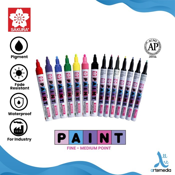 

Sale Spidol Permanen Sakura Paint Marker Pigment Color