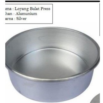 

Loyang Lokal Press Bulat Tanpa Sambungan / Loyang Bulat