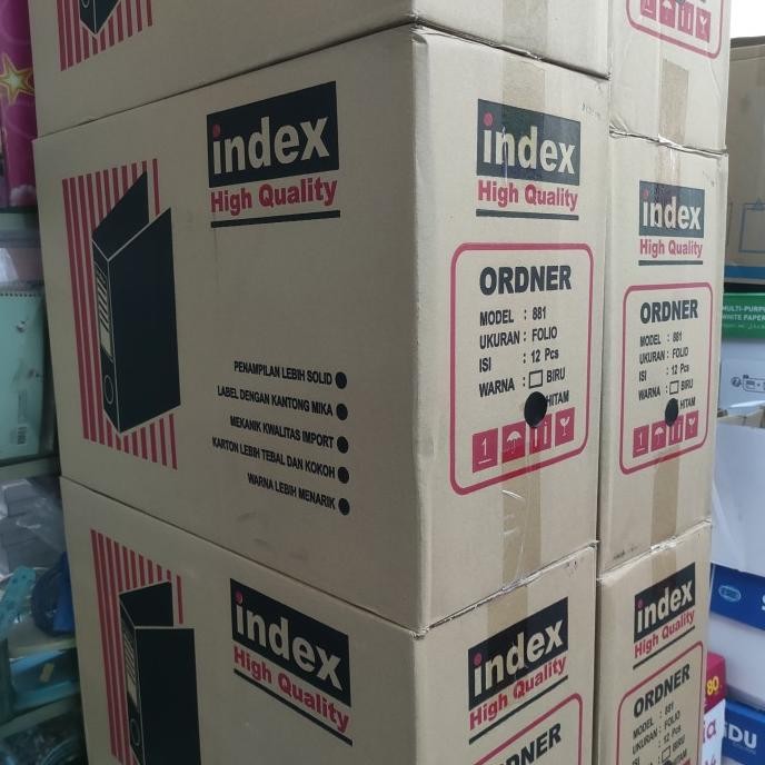 

BEBAS ONGKIR - Index ordner folio 881 hitam 1 DUS (12 PCS)