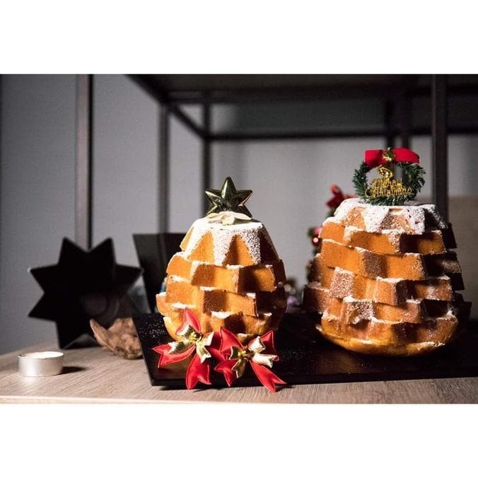 

Sanneng SN6806 - Pandoro Pan / Star Cake Mould 16.8cm Non-sti Bla