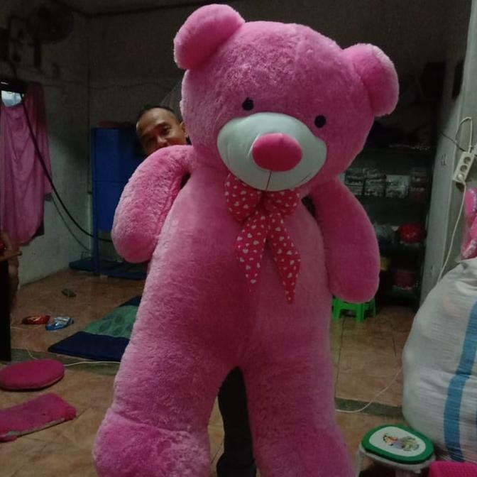 Boneka Beruang Besar Jumbo Pink