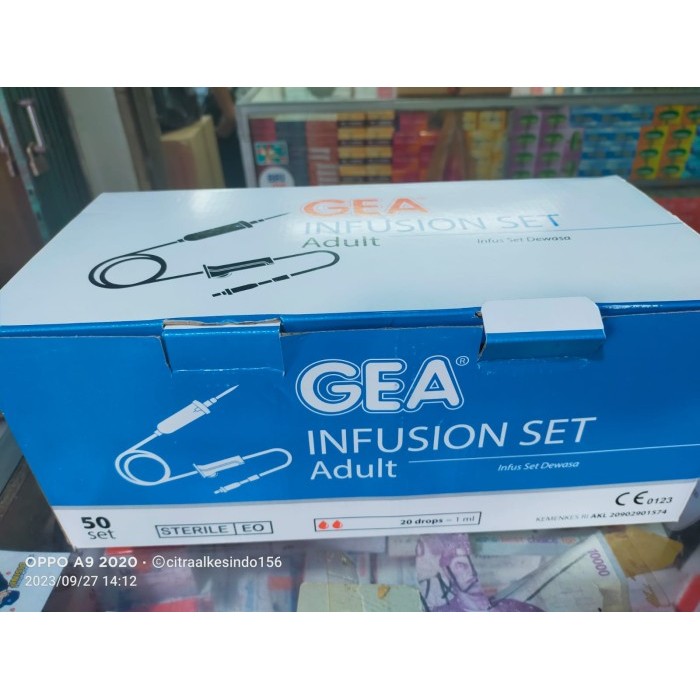 Termurah Infuset Gea Dewasa/ Set Infus Gea Makro Per Box