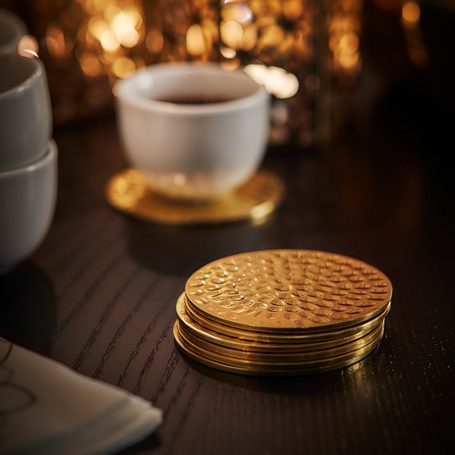 

terbaru tatakan alas gelas mug cangkir premium mewah 1 set isi 6 pcs