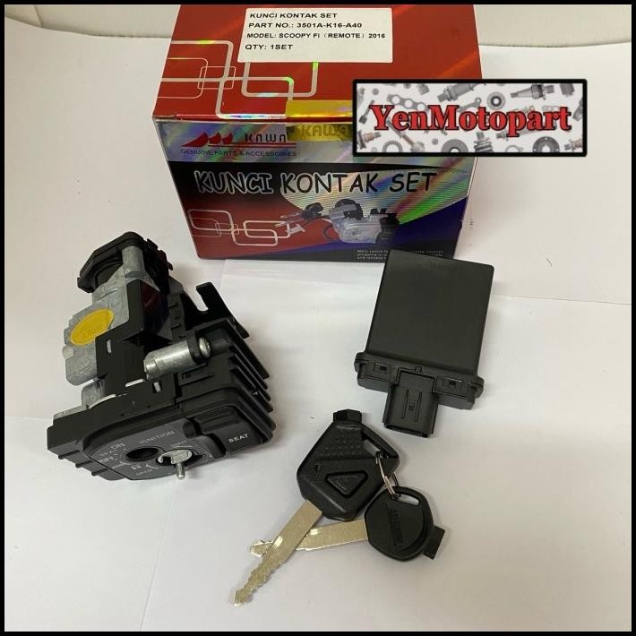 TERMURAH KUNCI KONTAK KEY SET REMOTE SCOOPY FI 2016 ( 3501A - K16 - A40 ) !!!