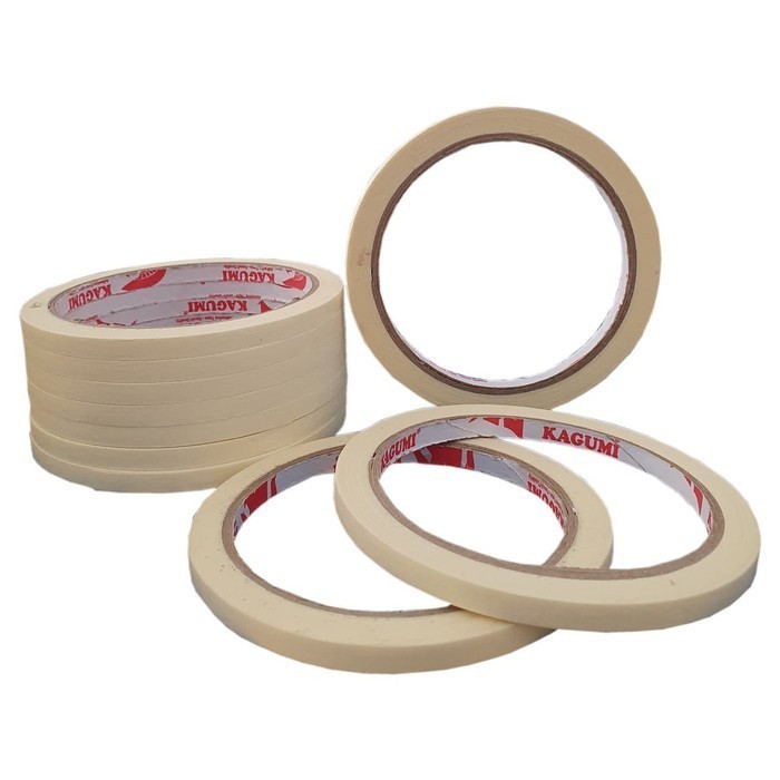 

MASKING TAPE 6MM 21 METER KAGUMI/ LAKBAN KERTAS 6 MM