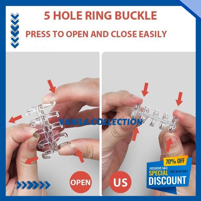 

5 LUBANG PENGIKAT PENGIKAT DAUN LONGGAR,PENGIKAT FOLDER,PENGIKAT TERSEGMENTASI PENGIKAT,DIY,CINCIN PENGIKAT BENINGGS UNGGULAN