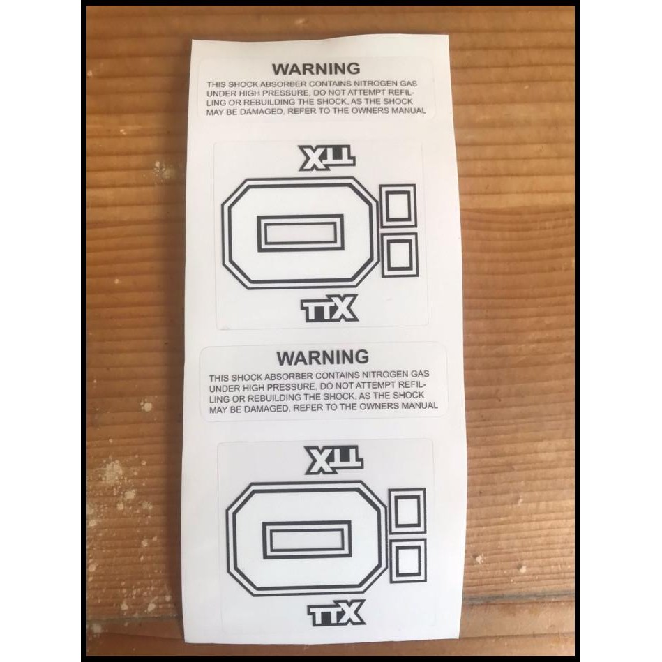 

BEST DEAL STICKER OHLINS TTX VER.2 !!!