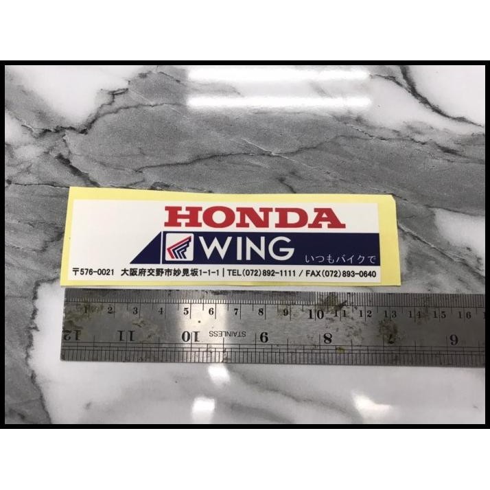 TERBARU STICKER DEALER MOTOR JDM HONDA WING 