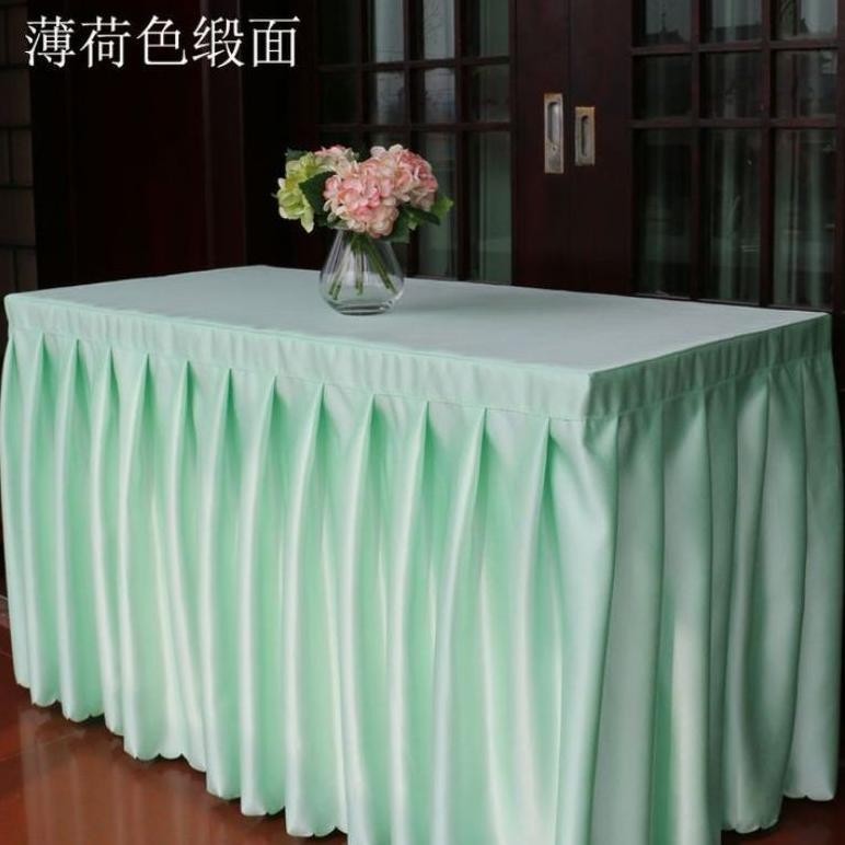 Rile Cod- Cover Meja Uk 198 X 81 Cm Tinggi 81 / 80 / 75 Cm Bahan Kain Filan Bisa Request Ukuran / Co