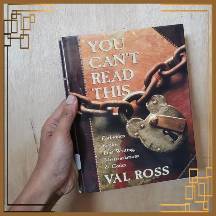 

[ADG] Buku Import You cant read this by Val ross