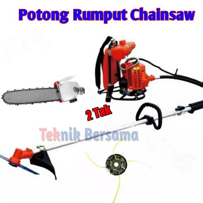 MESIN POTONG RUMPUT DAN POTONG KAYU CHAINSAW