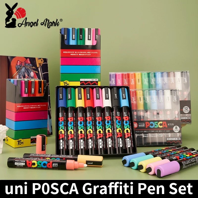

Set Pena Spidol Cat Akrilik Angel Mark Alat Tulis Jepang PC-1M 3M 5M Untuk Perlengkapan Seni Berwarna Menggambar Grafiti Alat Tulis Siswa Sekolah Uni POSCA |6pkaLigH|