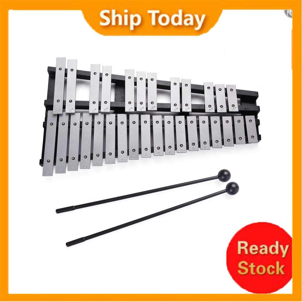 

[Tersedia] Glockenspiel Xylophone Lipat 30 Nada Bingkai Kayu Batang Aluminium Alat Musik Perkusi Edukatif Hadiah dengan Membawa Tas |2LBnCJxq|