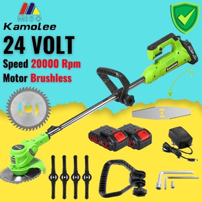 Mesin potong rumput 24V Mesin Pemotong Rumput mesin rumput baterai